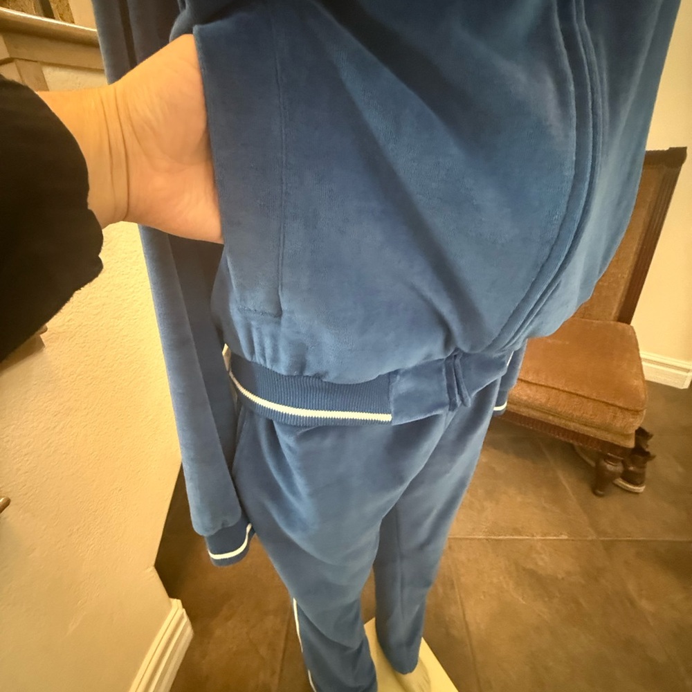 RARE Vintage Christian Dior Monsieur Blue Soft Velour Track Suit 80s-90’s - Picture 7 of 16